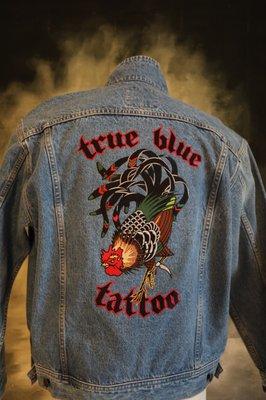 True Blue sew out