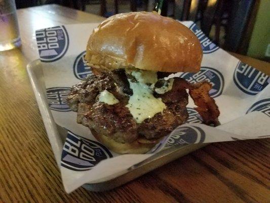 Park yourself in a chair and try this burger