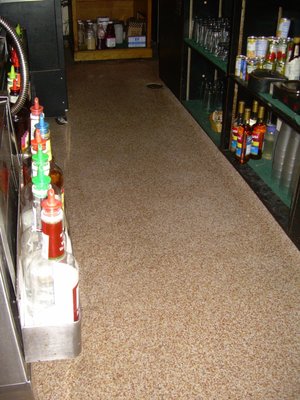 Quarry-Tek installed behind the Bar.