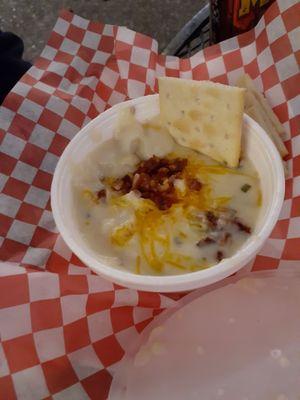 Loaded baked potato soup