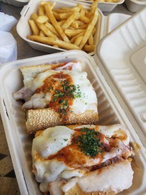 Chicken parm sandwich