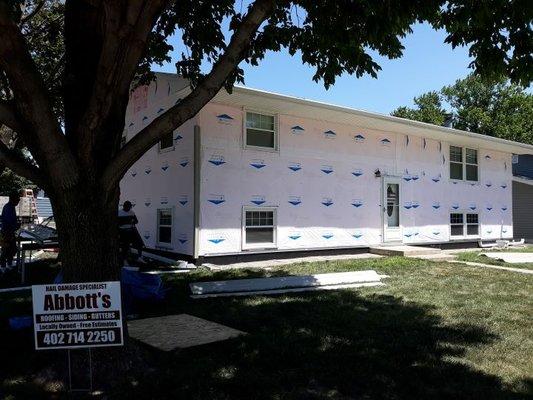 Prep work for adding new siding