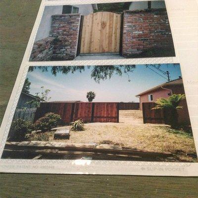 A gate and fence built and installed.