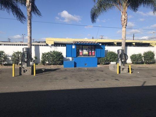 Vending machines for towels, armor all and little tree car freshener