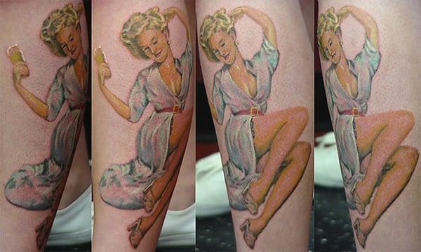 Gil Elvgren Pinup Tattoo By Rob McClurg