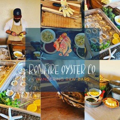 Bonfire Oyster Co. Is serving up high quality sustainable oysters from the best aquaculture farms in the US. Booking events from 10-200!