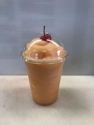 Melonada. Cantaloupe blended into a creamy smoothie. Try our mangonadas, pinanadas, fresanadas or our pina coladanadas!