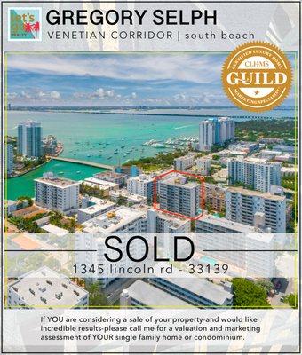 SOLD 1345 lincoln rd unit 705 miami beach FL 33139 #gregoryselph #letsgorealty