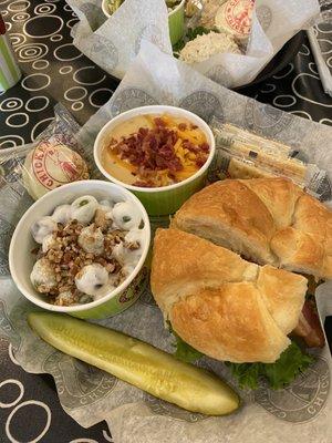 Grape Salad, Chicken Salad BLT , Potato Soup