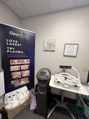 Skin resurfacing lasers: Opus Plasma & Aerolase