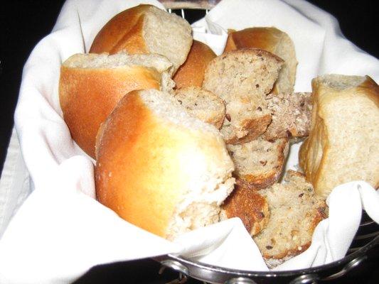 complimentary bread basket