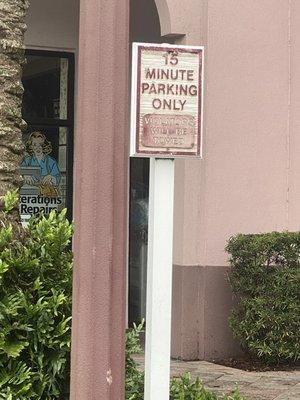 15 minute parking