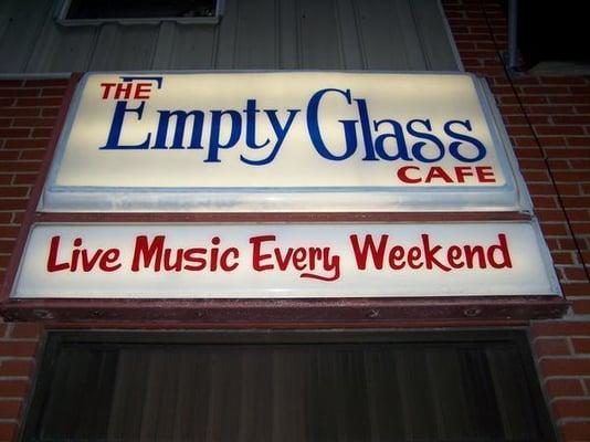 Empty Glass classic Sign