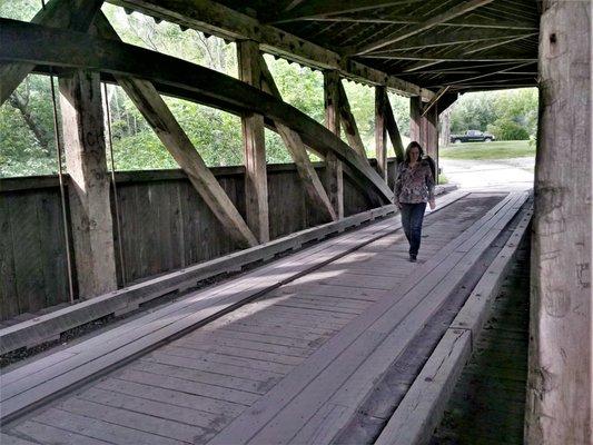 Knapp's Covered Bridge Burr Arch-Truss design