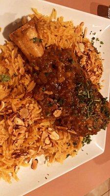 Lamb Shank with Biryani Rice Specialty