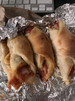 Pepperoni Cheese Rolls So cute and delicious