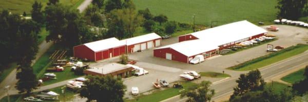 Lindy's showroom, storage and service buildings.