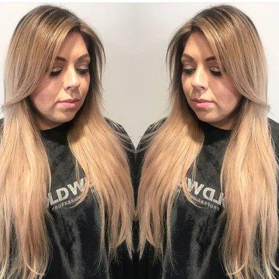 Extensions and color by Farrah