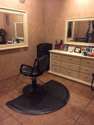 Private stylist room