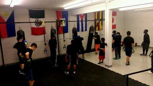 Youth working the bags!