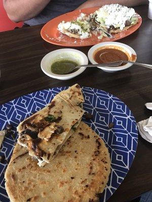 Quesadilla, Gordita, & Sopes.