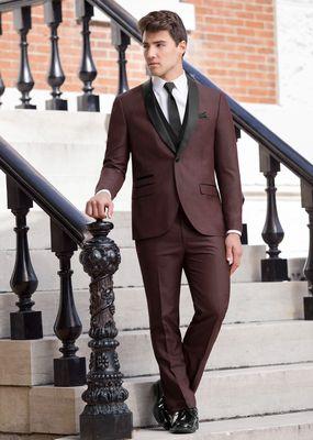 Burgundy Ultra Slim Fit Tuxedo (N30).