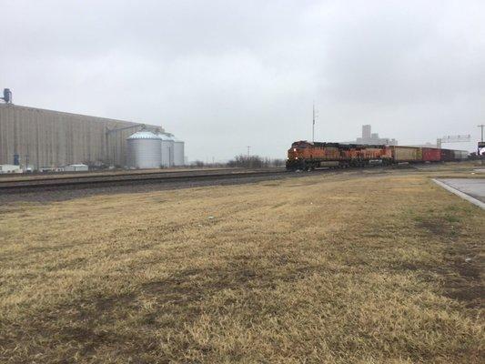 Frieght train north on bnsf Fort Worth sub