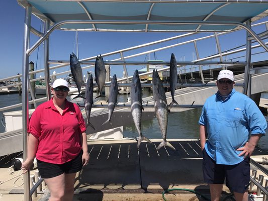 Our catch from the first day of fishing