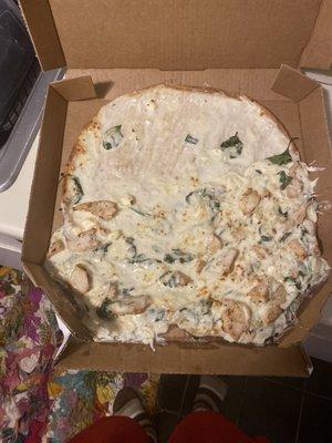 Spinach And Feta add chicken.wow is all I can say. And to think I tipped. Will no longer be ordering from this location period.