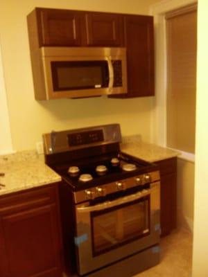 Installation of countertops and cabinets