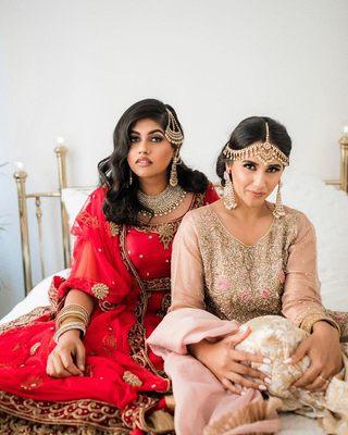 South Asian, Desi Bridal, Pakistani, Indian wedding Glam Photo Shoot makeup and hair.