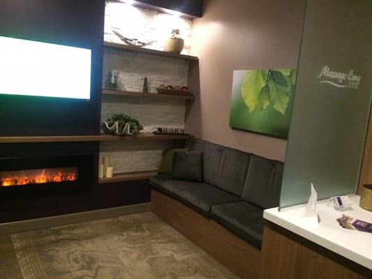 Broken Arrow Waiting Area With Fireplace