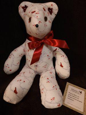 Memory bear made by volunteers.