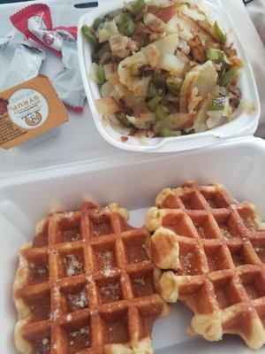 Waffles & Home fries