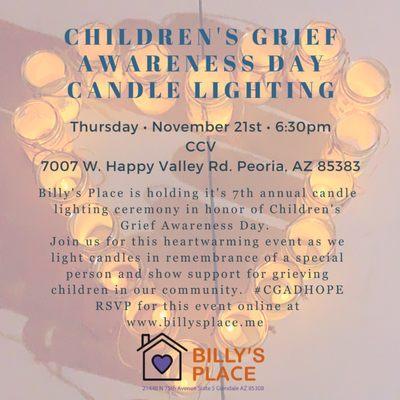 Children's Grief Awareness Day Nov. 21 2019