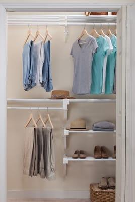 EZ SHELF reach in closet organizer kit