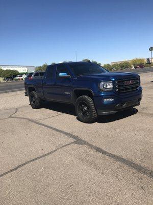 Windshield replaced on GMC  Sierra Elevation at Stoned Auto Glass