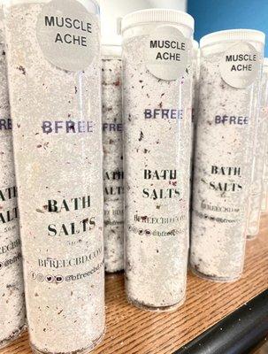 BFree Wellness Infused Bath Salts are excellent for loosening up your muscles .