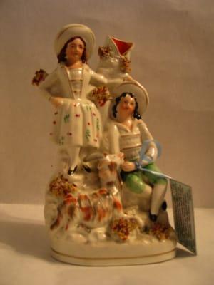 Antique Staffordshire porcelain 1860's figurine...