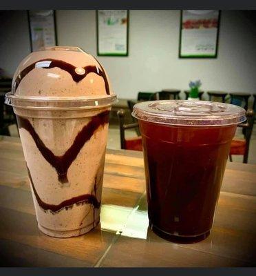 Love your morning and afternoon coffee?  Stop in for a Mocha Cappuchino Chocolate Chunk Shake - it's sure to please!