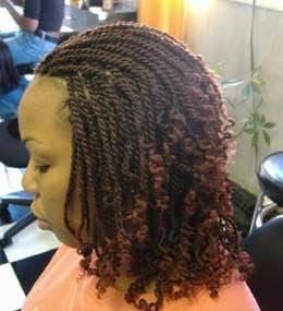 Kinki Twist Hairstyle.