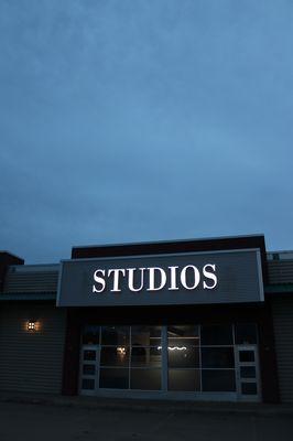 Exterior signage for STUDIOS