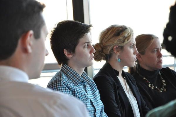 Fellows old and new listen attentively at the November 20, 2014 event with Blackstone Valley Chamber of Commerce