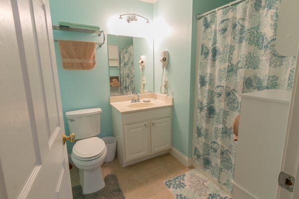 Master bath with stand-up shower