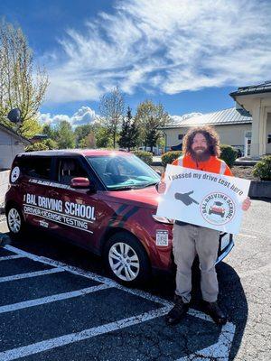 Another safe driver on the Washington road! #drivesafe #bellingham #baldrivingschool