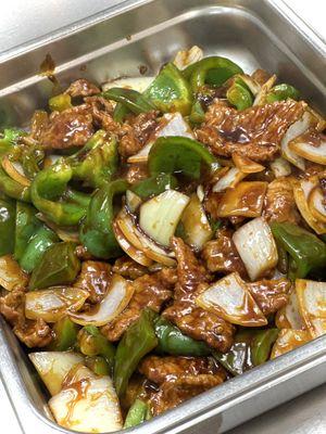 Pepper steak w. Onions