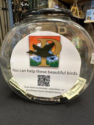 You can donate to help rescue and rehabilitate Indiana's injured birds