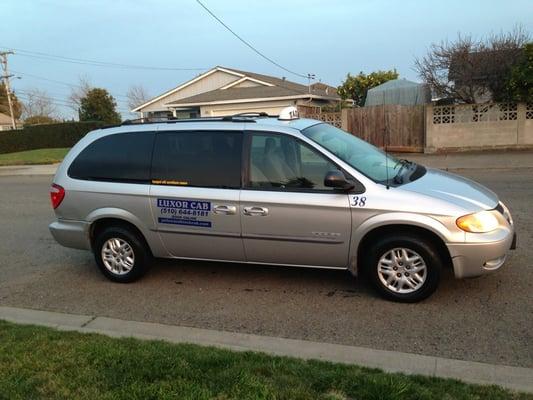 Luxor Cab Co Van. Seats up to 7 Passengers and room for luggage.