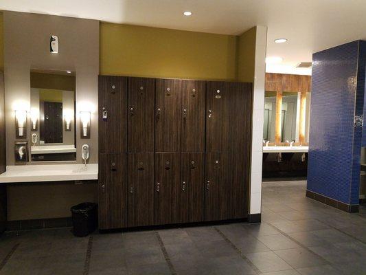 Men's lockers.