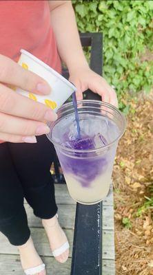 Butterfly Pea Flower Matcha Lemonade